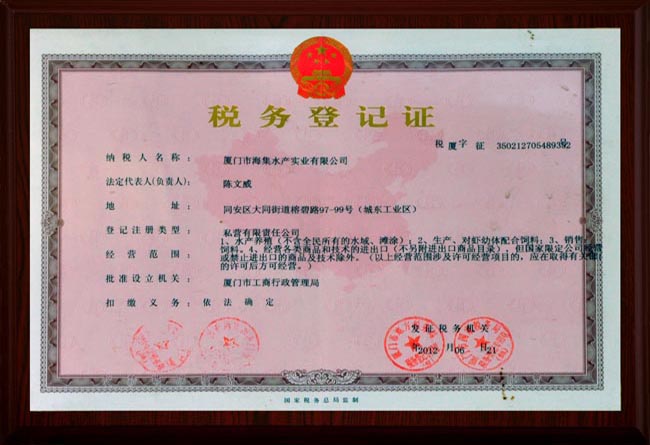 税务登记证